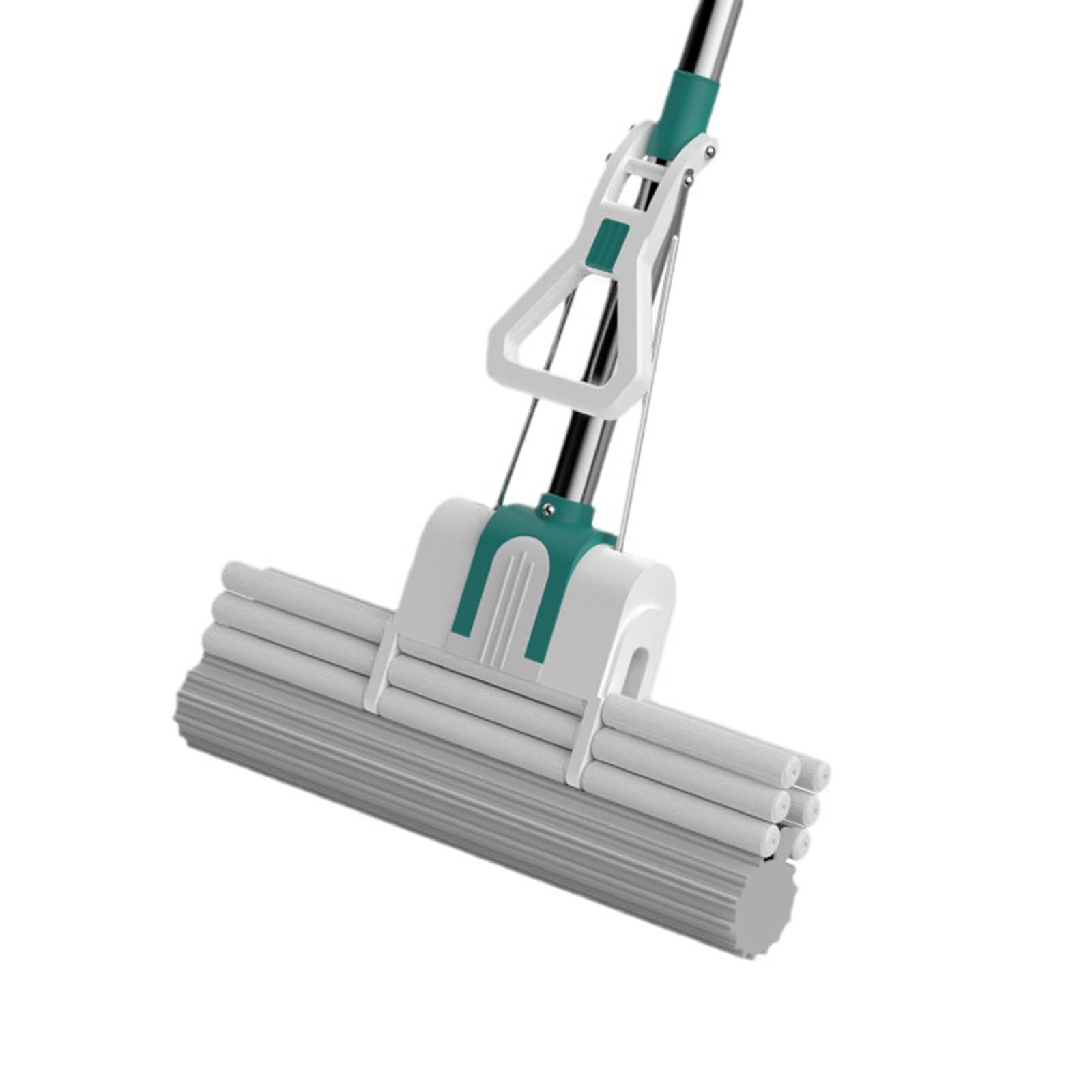 Mop, zmywalny ręcznie domowy mop z gąbką drewniany mop do podłogi płytka drewniana podłoga sucha i mokra podwójnego zastosowania leniwy mop gąbka