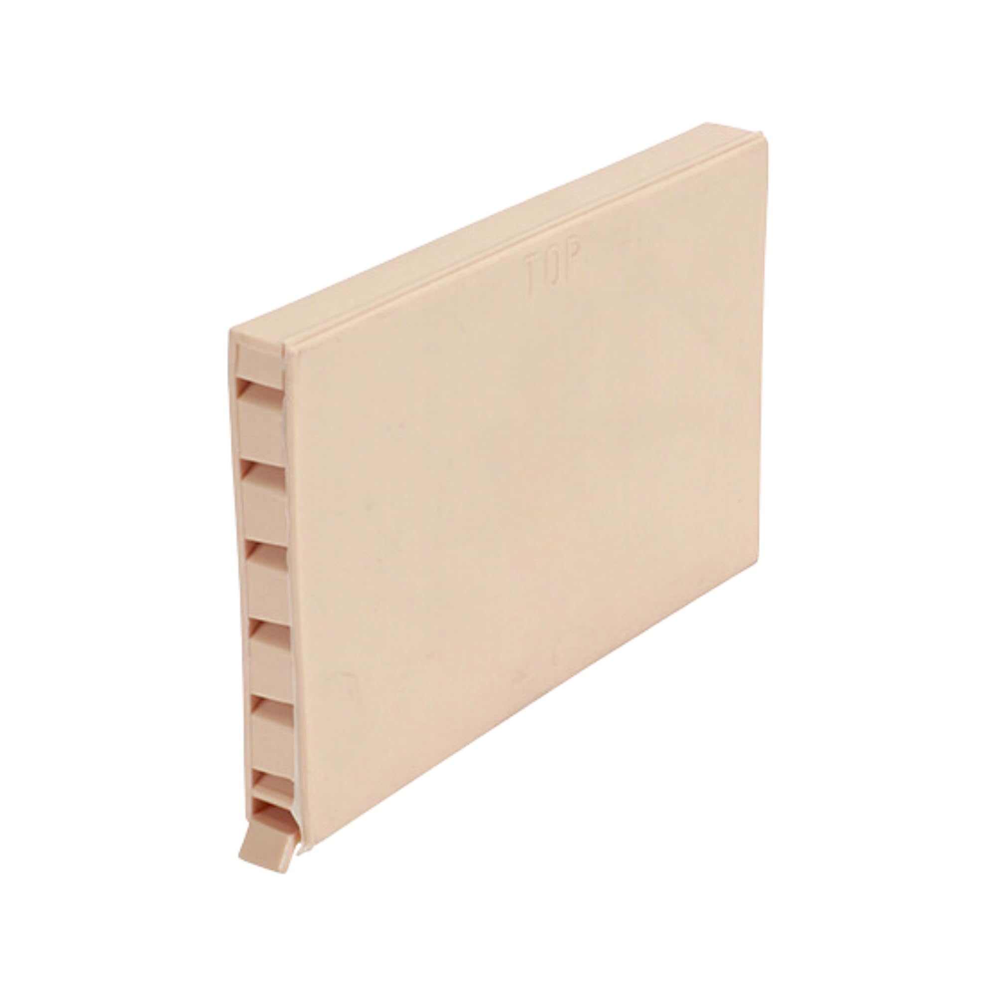 [FIXINGS DIRECT] Airflow+ Cavity Wall Weep Vents for External Walls and Cavity Ventilation and Weep Hole Cover (Black, Blue, Brown, Buff, Clear, Terracotta, and White) 65 x 10 x 100mm (50x Buff)