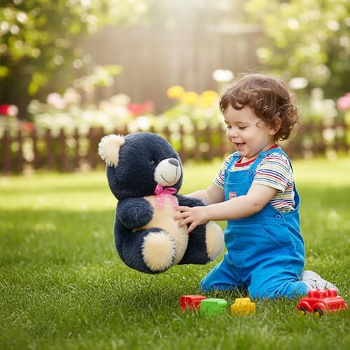 Image of Tabitha Stuffed Toys - Ultra Soft Plush Toy for Kids | Birthday Gifts for Kids and Girls | (Combo of 2 Toys 30 Cm Grey Teddy Bear & 25 Cm Grey Dog)