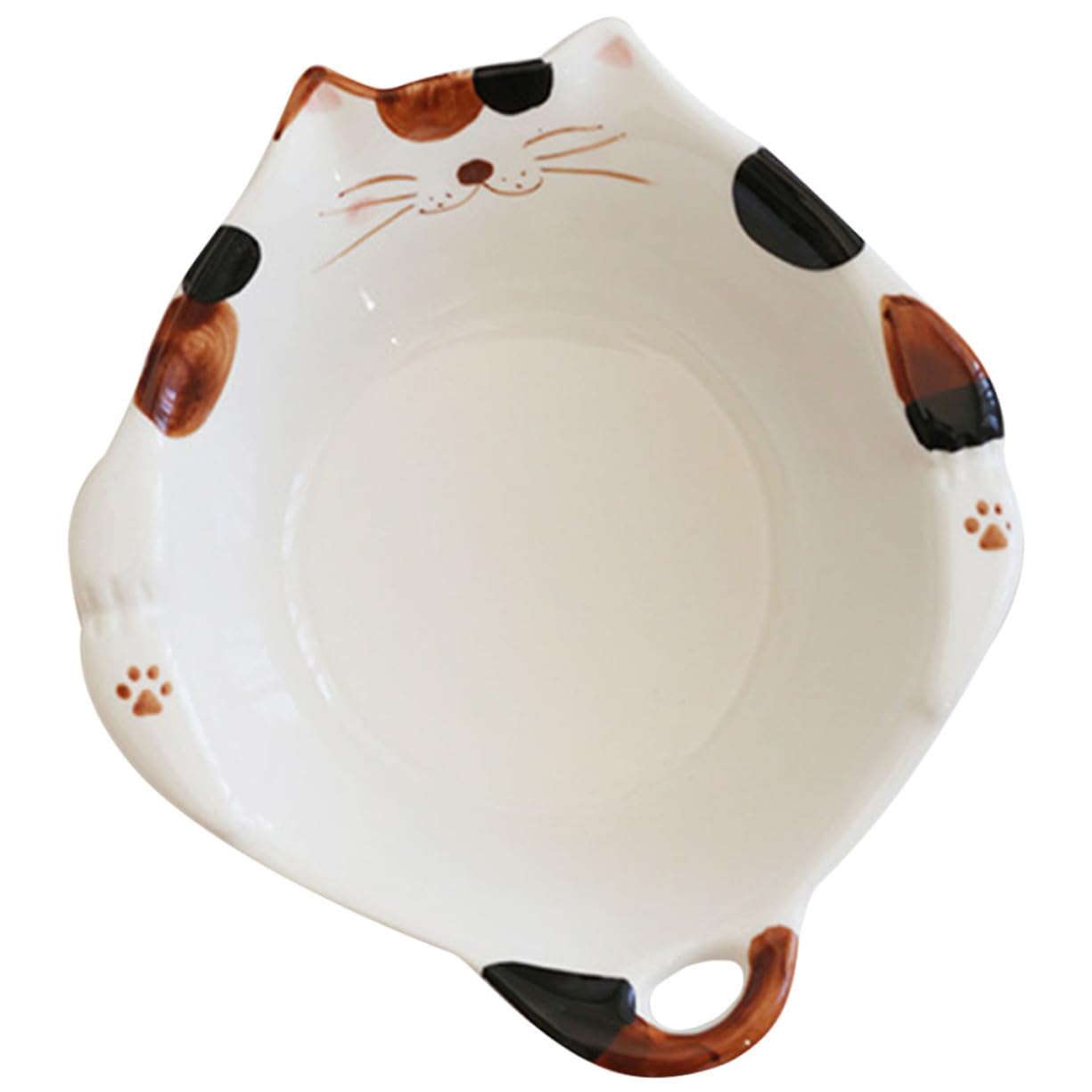 BESTYASH Ceramic Bowl for Adorable Cat Design Snack Bowl for Fruits Noodles and Soups Cute Tableware for Home School and Restaurant Use Easy to Elegant Craftsmanship