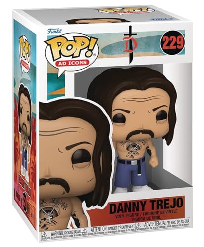 POP Movie Icon: Danny Trejo Funko Vinyl Figure (Bundled with Compatible Box Protector Case) Multicolored 3.75 inches