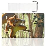 LIUYANZE Board Game TCG Playmat Table Mats Games Size 60X35 cm Mousepad Compatible for MTG RPG CCG Trading Card Game Play mats (Squirrel-Token)