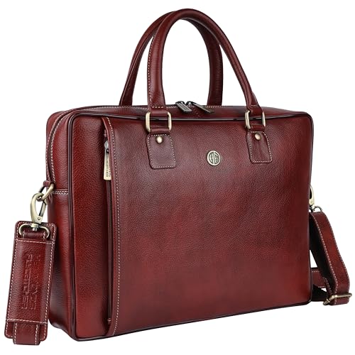 HAMMONDS FLYCATCHER Genuine Leather Laptop Bag for Men – Office Bag, Brushwood – Fits Up to 16 Inch Laptop/MacBook – Shoulder Straps – Laptop Messenger Bag HAMMONDS FLYCATCHER Genuine Leather Laptop Bag for Men – Office Bag, Brushwood – Fits Up to 16 Inch Laptop/MacBook – Shoulder Straps – Laptop Messenger Bag
