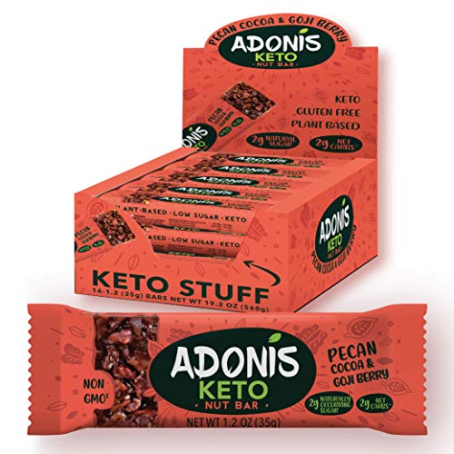Adonis Low Sugar - Barritas de Pacanas Crujiente Sabor de Cocoa | 100% Natural, Baja en Carbohidratos, Sin Gluten, Vegano, Paleo, Keto (5)