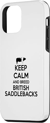 Miniatura 2 de iPhone 12 mini Keep Calm And Breed - Farmer Breeder Pig British Saddleback Case