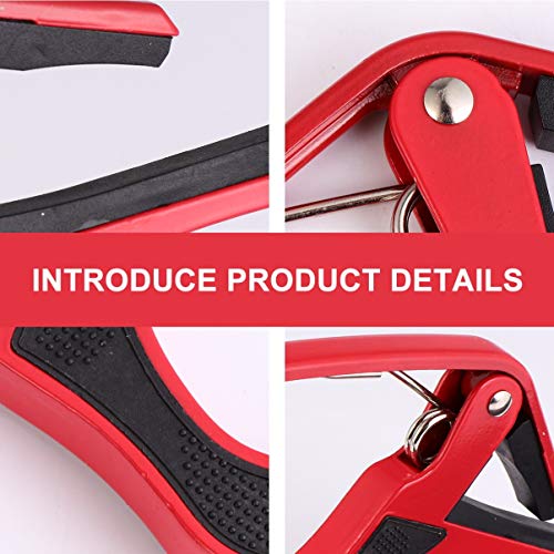 EXCEART 5Pcs Instrumento de Cordas Capo Zinco Metal Capo para Guitarra Elétrica Acústica Ukulele Bai