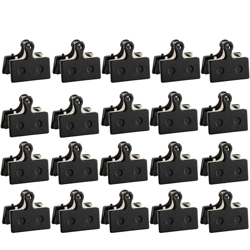Pastillas de freno semimetálicas for bicicleta de carretera, compatibles con XT M8000 M785 XTR M9000 M9020 M987 M988 M985 SLX M7000 M675, 8/10/20 pares piezas de bicicleta(20PCS semimetal 01F)