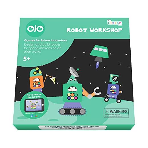 OjO STEM Toys for Kids Ages 5-7, Robot Workshop Board Game for Kids Stem Projects | Learning & Educational Toys for Boys & Girls | Smart Games for Brain Developing and Engineering Skills