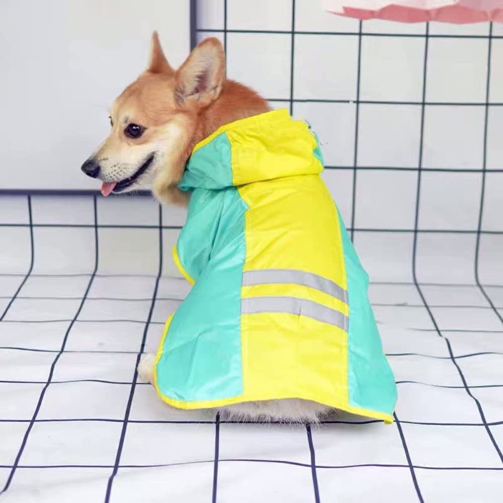 Impermeable para Perros, Impermeable Reflectante for Perros pequeños, medianos y Grandes. Chaqueta Impermeable. Ropa(Pink,L)