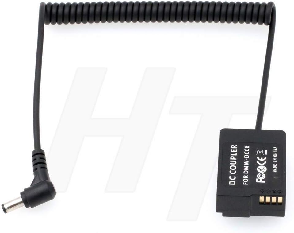 Adattatore USB-C Per Fotocamera Panasonic Lumix | Sostituisce Batteria DMW-BLC12 | Compatibile Con FZ300, GH2, G7, G85 E Altri