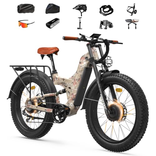 Image of FREESKY Dual Motor 45MPH 120Mile 260NM LG Cells Electric Bike for Adults