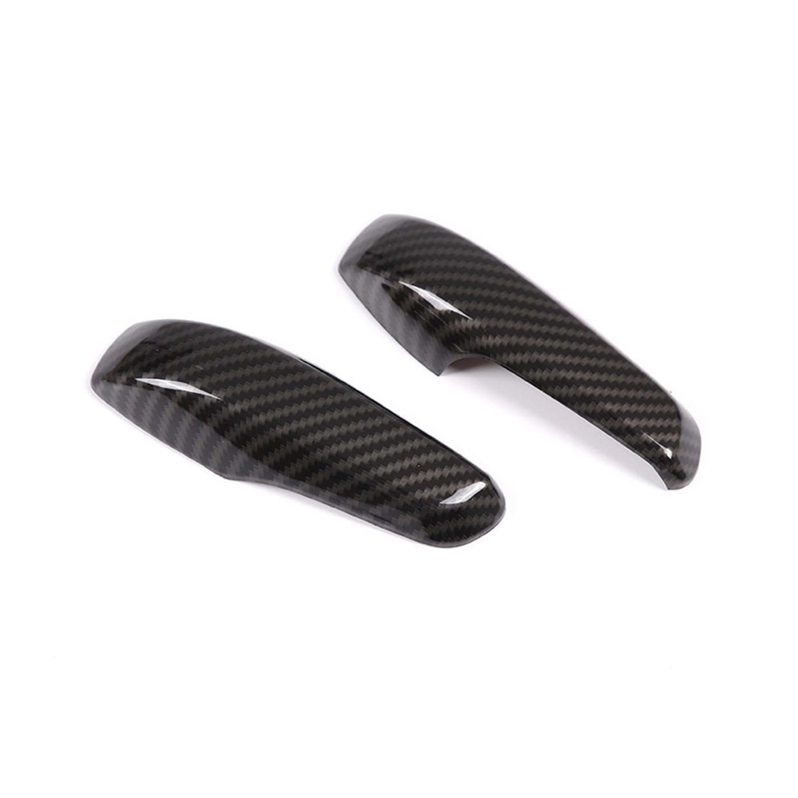 FANGZIQF Inner Door Pull Handles Car Interior Door Armrest Handle Cover Trim Bowl Frame Stickers for Smart for Fortwo 451 2009-2014(Inner Handle-Carbon)