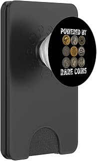 Coin Collector Numismatics Powered By Rare Coins PopSockets PopWallet for MagSafe