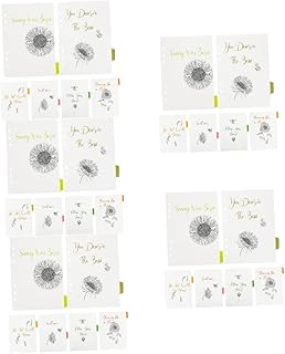 STOBOK 30 Peças Ocean Series A6 Mão Conta Capa De Livro Divisórias De Notebook Com Abas A5 Divisórias De Notebook Divisórias De Índice Com Abas Divisórias De Pasta Adesivos Florais