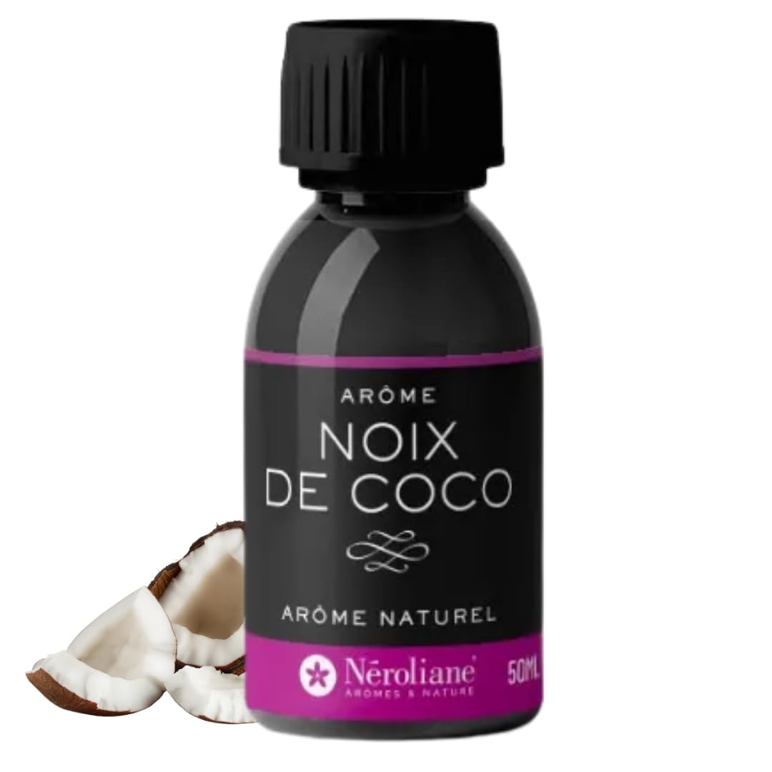 NEROLIANE  Arme Alimentaire Naturel Noix de Coco 50ml  Saveur Exotique et  Gourmande  Pour Yaourts, Glaces, Gteaux, Boissons, Fromage Blanc,  Confiseries  Qualit Professionnelle  Made in France : Amazon.fr: Epicerie