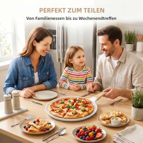 JEETEE Crepe Pfanne 24 cm, Pancake Pfanne für Induktion, Beige – Ansicht 6