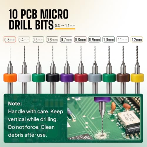 Image of Precision Pin Vise Hand Drill Set, 28 Micro Drill Bits for Jewelry & Resin