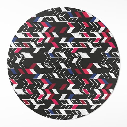 Tapis vinyle durable et élégant de sol design rond ø60 cm - 2