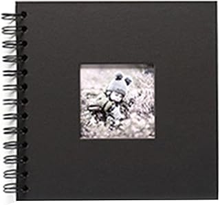 Scrapbook Photo Album,6 Inch DIY Craft Paper Photo Book 20 Sheets,Refillable Photo Album,Baby Scrapbook,Baby Growth Album,DIY Handmade Album Scrapbook,for Family Baby Travel Memory Pictures(Black)