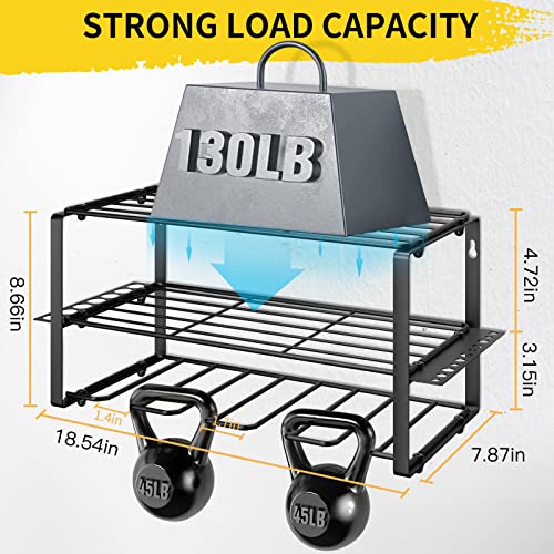 Ez4Ence Tool Shelf & Tool Organizer Gift For Men,Power Tool Organizer Wall Mounted Garage Storage Rack 3 Layers Heavy Duty Metal Drill Holder Utility Storage Rack Garage, Workshop,Workbench And Warehouse Floating Drill Rack 1Pc Milwaukee Tools Holder #TOP2