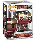Terrell Owens #329 Facsimile Signed Reprint Laser Autographed Funko POP! Legends San Francisco 49ers Figurine with Protector Case