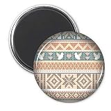 Octagonal Rhombus Triangle Pattern Refrigerator Magnet Sticker Decoration Badge Gift