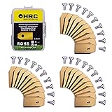 HRC Cuchillas de Repuesto de Titanio, compatibles con los Robots cortacésped Husqvarna/Gardena, Cuchillas de Acero Inoxidable duraderas, Tornillos incluidos, 30 Piezas