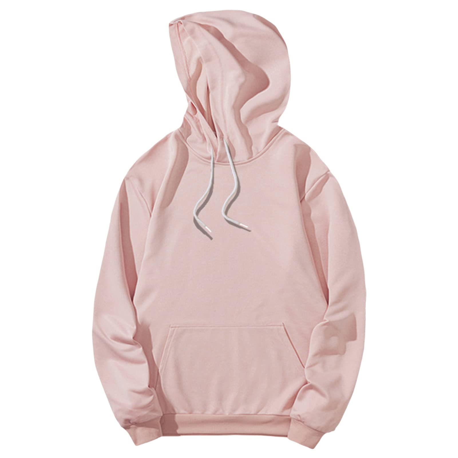 Maiyifu-GJ Men's Lightweight Casual Athletic Hoodies Long Sleeve Drawstring Hooded Pullover Hoodie Sweatshirts With Pockets (Red 2,Medium)