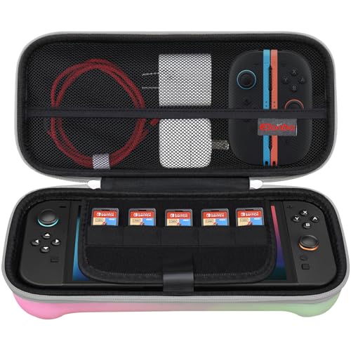 Estuche Nintendo Switch 2 organizador rígido portátil de viaje juegos cables