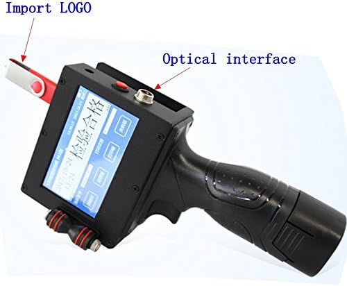 JIAN YA NA Handheld Intelligent Inkjet Printer Ink Date Coder Coding Machine with LED Screen