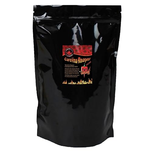 Miniatura 8 de Fiery Farms - Cápsulas enteras de pimienta roja extremadamente picante Carolina Reaper  XXX Heat Complex sabor dulce afrutado  Cápsulas de chile