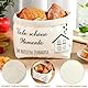 Brotkorb Einzugsgeschenke Wohnung Geschenk, Brötchenkorb,Umzug Oder Auszug Brötchenkorb Einzugsgeschenk Brottasche Geschenkidee Zum Einzug Brotkorb Aus Stoff (Weiß)