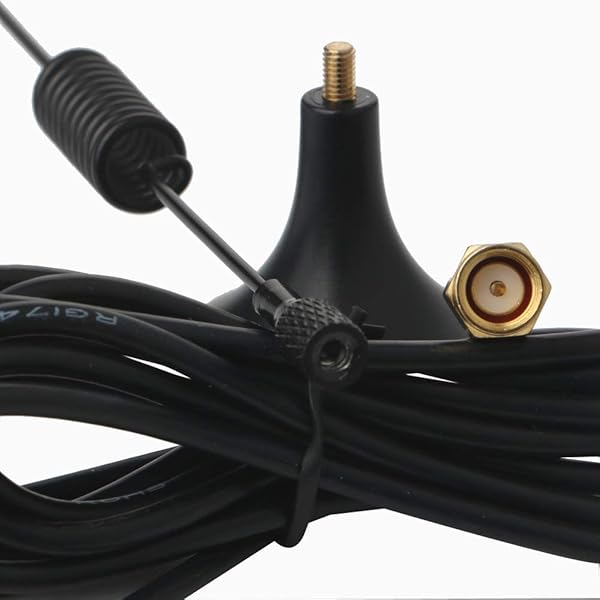 RUNCCI YUN 2pcs Antenna 3G Magnet Mount LTE Antenna 3dBi SMA Connettore maschio 2G 3G GSM Antenna omnidirezionale Wifi Segnale Amplificatore con cavo SMA 3m per router WiFi LTE Hotspot