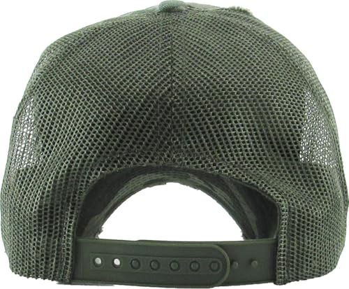 Image of KBETHOS Vintage Washed Distressed Cotton Dad Hat Baseball Cap Adjustable Polo Trucker Unisex Style Headwear