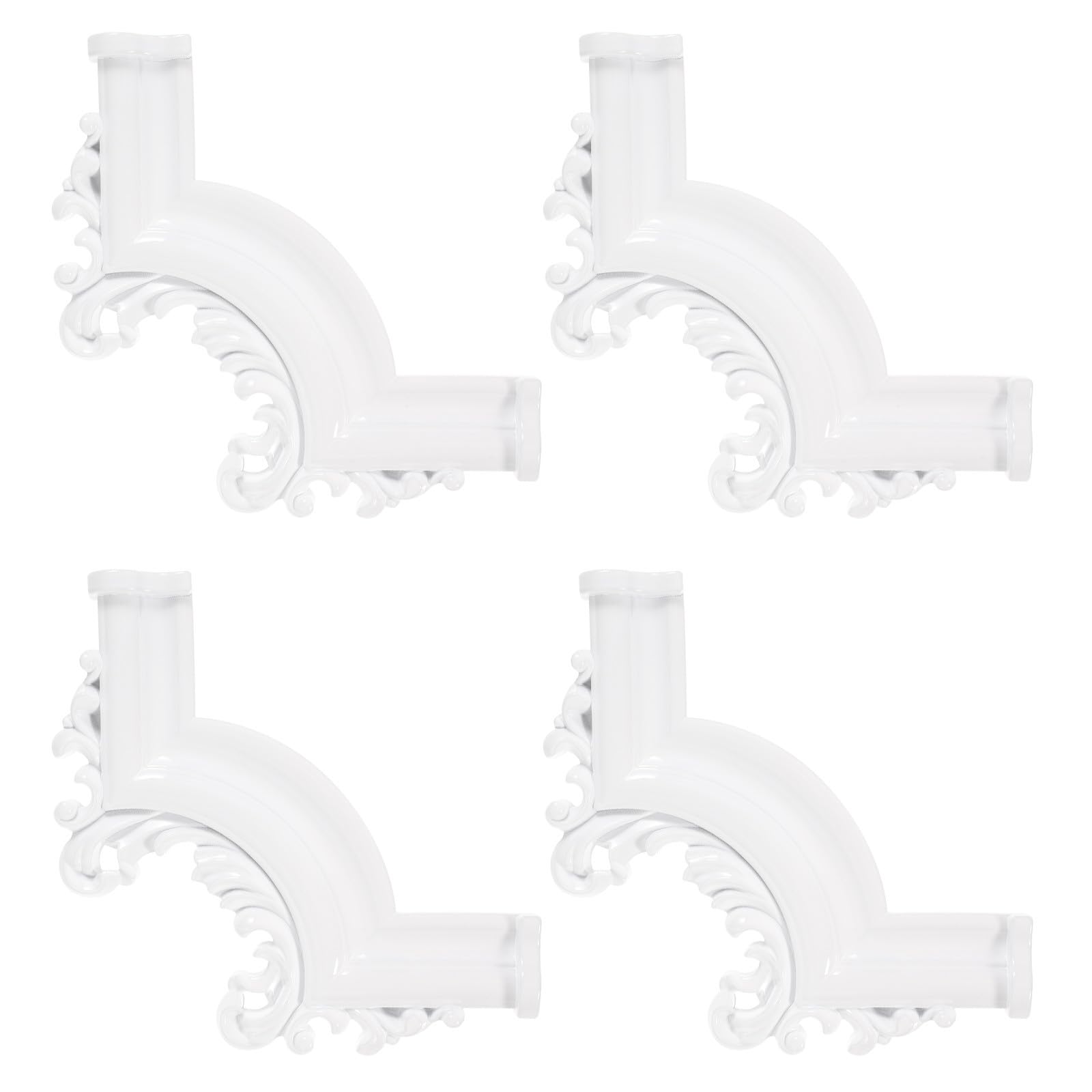 Molduras de techo PVC blanco vintage pack de 4 decoraciones elegantes para salón