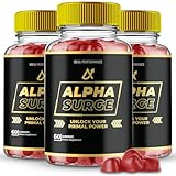 Alpha Surge Gummies, Official Alpha Surge Gummies for Men - Maximum Strength Performance, All Natural Support Overall Health and Wellness, AlphaSurge Advanced Formula Support Gummy Reviews (3 Pack)