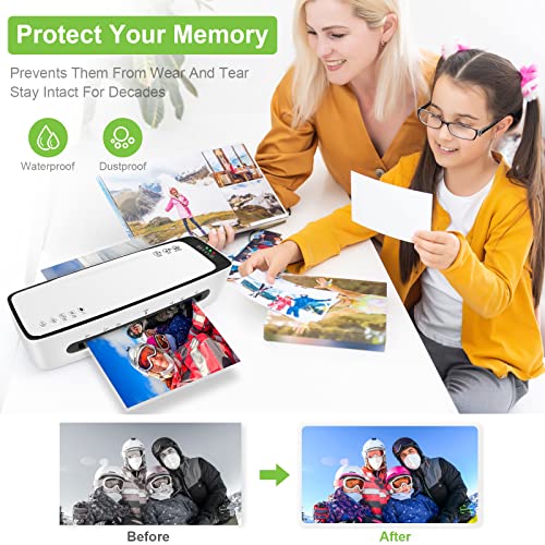 Laminator Machine With Laminating Sheets A4 Portable Thermal Lamination 9-Inch Laminate For Personal Office School Home Use, 6 In 1 Laminater Quick Warm Up Never Jam #TOP3