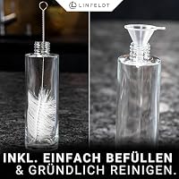 LINFELDT 2er Ölsprüher für Speiseöl 100ml Öl Sprühflasche Ölsprüher für Heißluftfritteuse - Öl und Essig Zerstäuber - Öl Sprüher zum Kochen für Küche Edelstahl – Ansicht 5