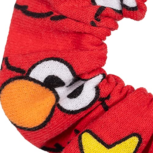 Sesame Street Elmo Infant Baby Girls French Terry Short Sleeve Dress Scrunchy Set Red 24 Months #TOP4