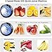 Juicers, Centrifugal Juicers Machine, Juice Extractor with LED Light, 3 inch Feed Chute 2 Speed Mode, One Button Control Easy to Clean, Stainless Steel Power Juicer Maker for Vegetables Fruits, Silver