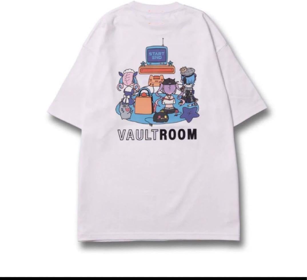 VR × CHEEKY BIG L/S TEE / Vaultroom vaultroom×AKARIN BIG L/S TEE / WHT