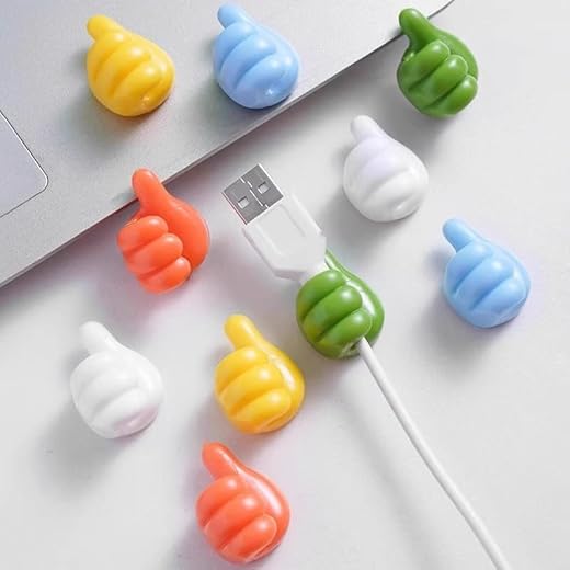 Black Cord Organizer Cable Clips Adhesive Wire Clips Cable Management for Desk Wall Car USB Charger Cable Holder 12-Pack Random Color