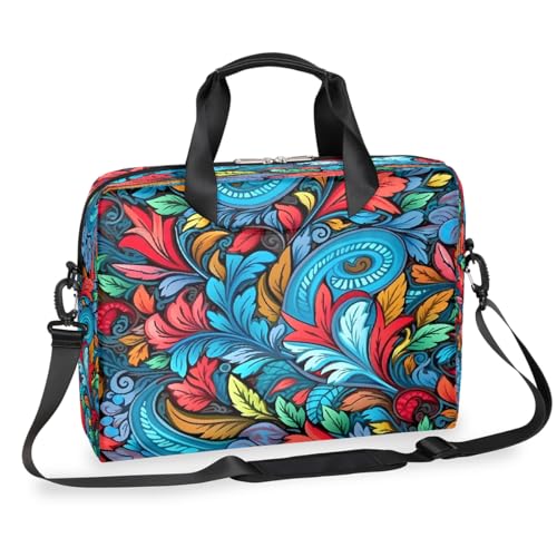 Maletín Laptop para Hombre y Mujer 15.6 16 Pulgadas Floral miniatura 1