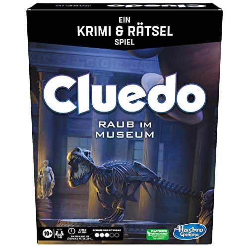 Hasbro Gaming Cluedo Raub im Museum, Krimi- und R&auml;tselspiel mit einem ungekl&auml;rten Raub f&uuml;r bis zu 6 Spieler, f&uuml;r Detektive und Fans von Mystery ab 10 Jahren