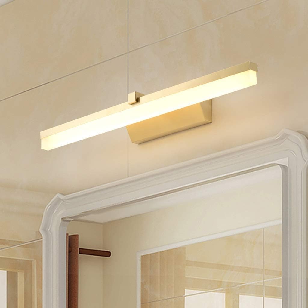 Lampa lustrzana, lampa ścienna LED, miedziana lampka nocna, sypialnia, salon, lampa ścienna, lustro łazienkowe, reflektory, lampy do lustra łazienkowego(50cm)