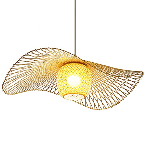 SHUANGZ Southeast Asia Pendant Light Fixtures Hand-Woven Chandelier Rattan Ceiling