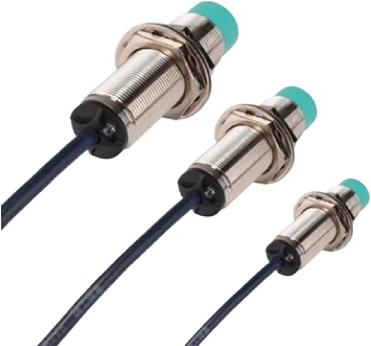 2PCS LJA18M-15N1 20N1 LJA18M-15P1 Remote 15-20mm Adjustable Proximity Switch Metal Sensor NPN PNP Normally Open Proximity(LJA18M-15D1 DC Open)