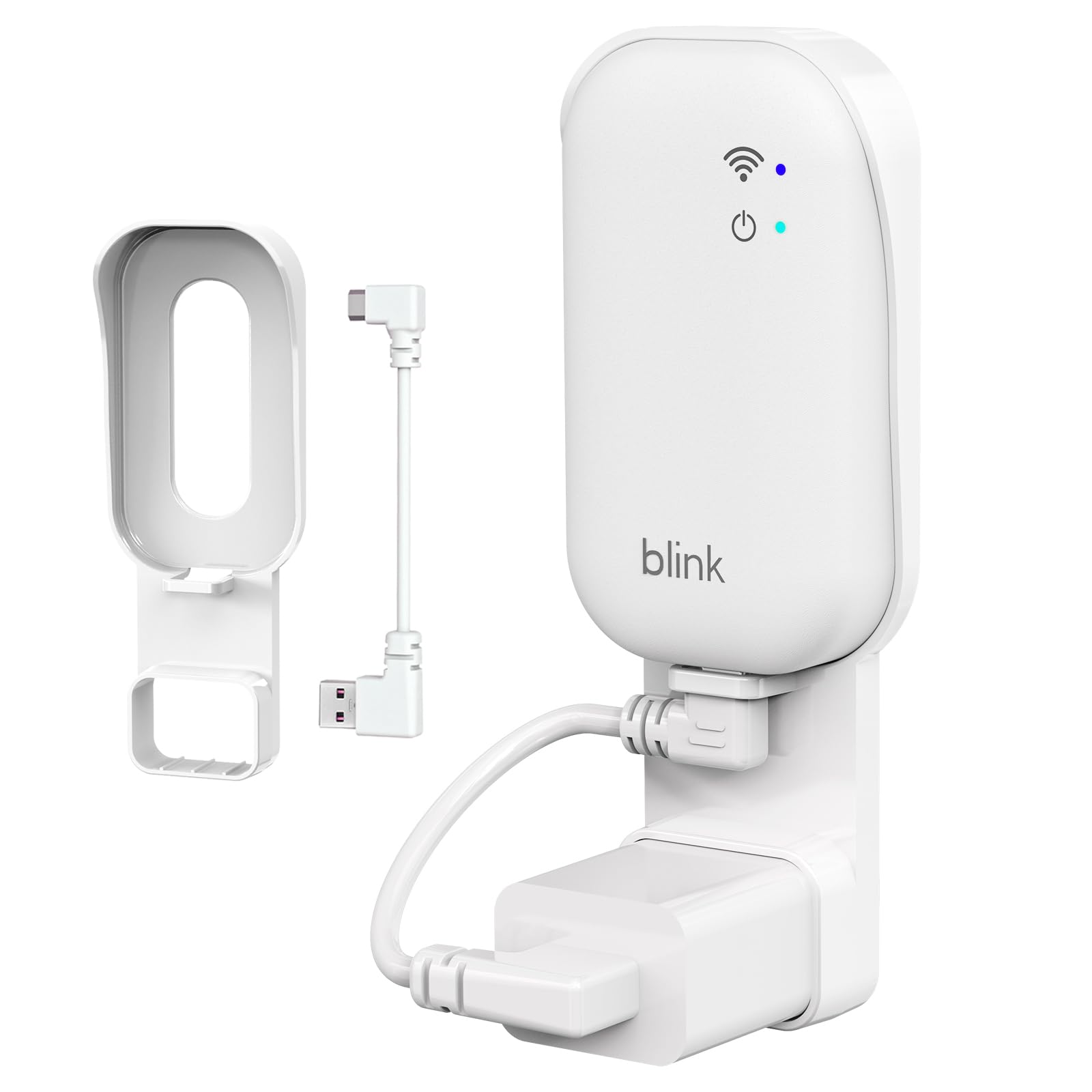 Blink Sync Module Core Mount, Outlet Wall Bracket Holder for Blink Indoor/Outdoor Security Camera, No Messy Wires - No Drilling - Easy Installation -
