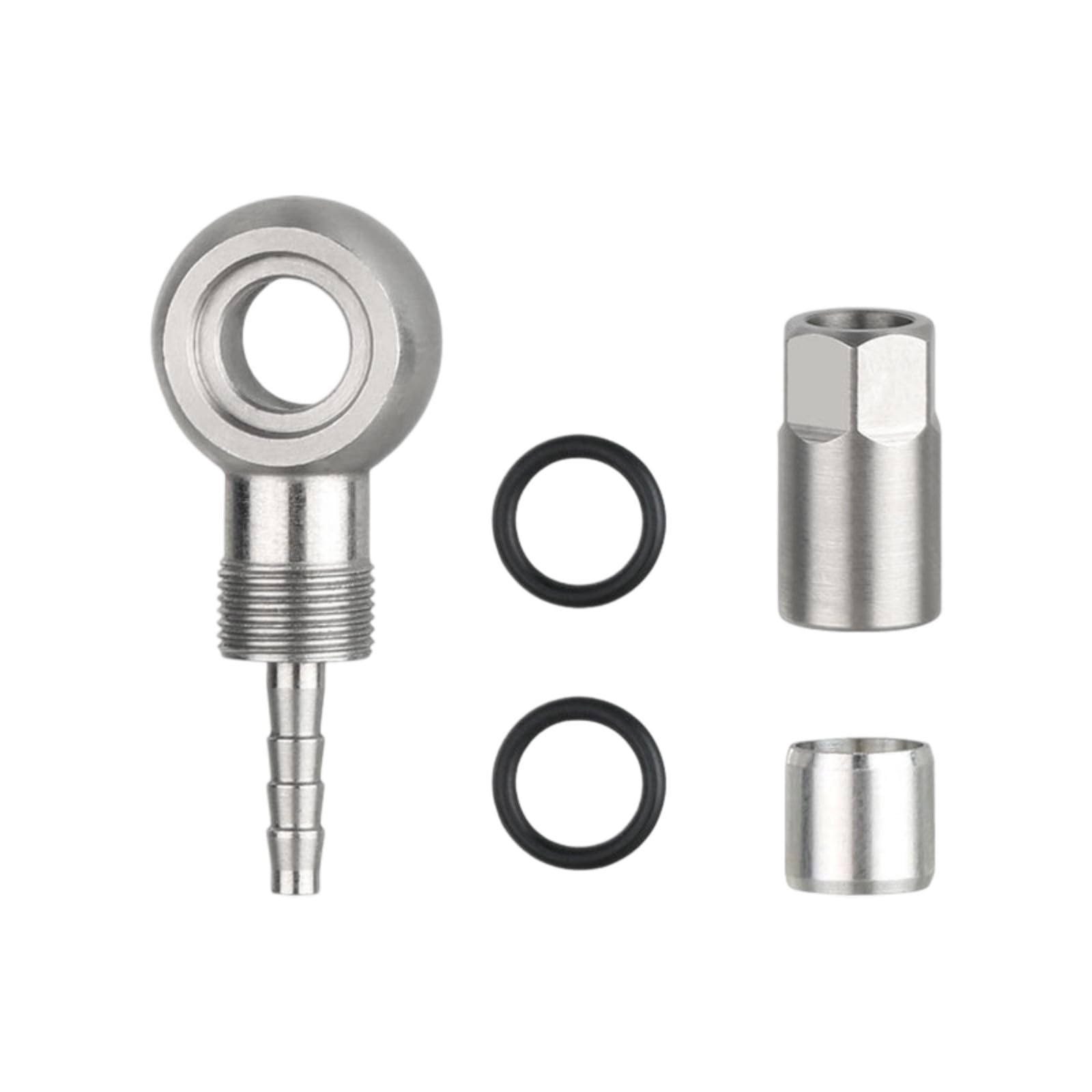 Hsioluted Type A Bicycles Hydraulic Cable End Connector Banjo Set Oil Needle Shifter Calipers Levers Bolt Hydraulic Hose Fitting Insert Bike Cable End Connector Banjo Set