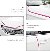 Vista 8 de Sewroro Protector de puerta de coche en forma de U flexible para puerta de coche, tira de sellado de puerta de coche, guardias de puerta
